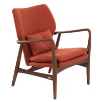pols potten - fauteuil rembourré bois en bois, mousse couleur bois naturel 68 x 81.13 85 cm designer studio made in design