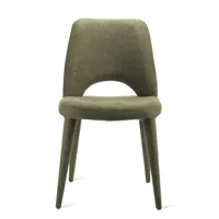 pols potten - chaise rembourrée holy en tissu, mousse couleur vert 48 x 70.74 81 cm designer studio made in design
