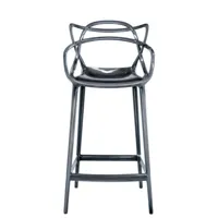 kartell - chaise de bar masters - métal - 83.78 x 50 x 99 cm - designer philippe starck with eugeni quitllet - plastique, technopolymère thermoplastique recyclé