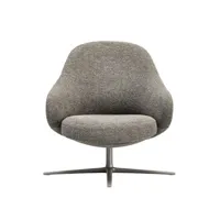 kristalia - fauteuil rembourré dua - gris - 89.63 x 75 x 89.63 cm - designer läufer + keichel - tissu, mousse polyuréthane