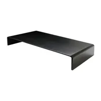 zeus - table basse solitaire en métal, acier phosphaté couleur noir 95 x 65 25 cm designer maurizio peregalli made in design