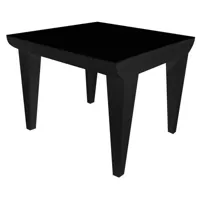 kartell - table basse bubble club en plastique, polyéthylène couleur noir 53 x 41.5 cm designer philippe starck made in design