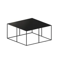 zeus - table basse tables basses slim irony en métal, acier couleur noir 68.68 x 34 cm designer maurizio peregalli made in design