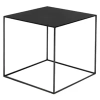 zeus - table basse tables basses slim irony en métal, acier couleur noir 45 x 46 cm designer maurizio peregalli made in design