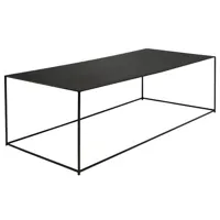 zeus - table basse tables basses slim irony en métal, acier couleur noir 102.6 x 34 cm designer maurizio peregalli made in design