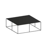 zeus - table basse tables basses slim irony en métal, acier peint couleur noir 94.35 x 34 cm designer maurizio peregalli made in design