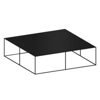 zeus - table basse tables basses slim irony en métal, acier peint couleur noir 105.55 x 34 cm designer maurizio peregalli made in design