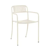 tolix - fauteuil empilable patio - beige - 50 x 35.5 x 76 cm - designer pauline deltour - métal, acier inoxydable
