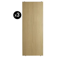 string furniture - etagère system en bois, contreplaqué de chêne couleur bois naturel 78 x 110 20 cm designer nils strinning made in design