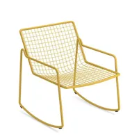 emu - rocking chair rio r50 en métal, acier couleur jaune 67 x 86 77 cm designer anton cristell made in design