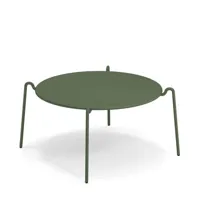 emu - table basse rio r50 en métal, acier couleur vert 95.24 x 42 cm designer anton cristell made in design