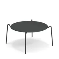 emu - table basse rio r50 en métal, acier couleur métal 95.24 x 42 cm designer anton cristell made in design