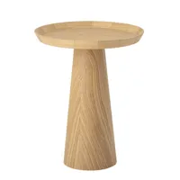bloomingville - table d'appoint basse en bois, contreplaqué de chêne couleur bois naturel 63.16 x 54.5 cm made in design