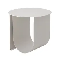 bloomingville - table d'appoint basse en métal, fer laqué couleur gris 49.32 x 38 cm made in design