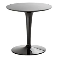 kartell - table d'appoint tip top en plastique, pmma couleur noir 52 x 51 cm designer philippe starck with eugeni quitllet made in design