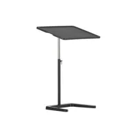 vitra - table d'appoint nestable en plastique, polyuréthane couleur noir 50 x 50.92 57.4 cm designer jasper morrison made in design