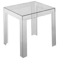 kartell - table d'appoint en plastique, polycarbonate couleur gris 40 x 45 cm designer paolo rizzatto made in design