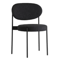 verpan - chaise empilable series 430 - gris - 58 x 87 x 82 cm - designer verner panton - tissu, mousse