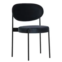 verpan - chaise empilable series 430 - bleu - 58 x 87 x 82 cm - designer verner panton - tissu, velours