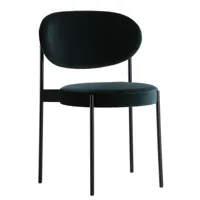 verpan - chaise empilable series 430 - vert - 58 x 87 x 82 cm - designer verner panton - tissu, velours