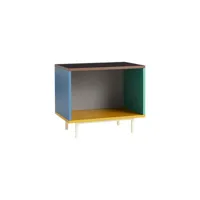 hay - table de chevet colour cabinet en bois, panneau fibres bois couleur multicolore 60 x 39 51 cm designer muller van severen made in design