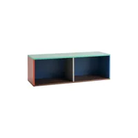 hay - etagère colour cabinet - multicolore - 120 x 39 x 39 cm - designer muller van severen - bois, panneau en fibres de bois