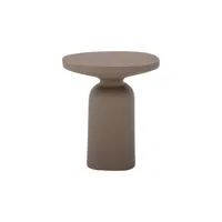 bloomingville - table d'appoint basse en métal, aluminium couleur marron 44.5 x 50 cm made in design
