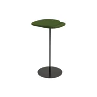 popus editions - table d'appoint tables en bois, mdf laqué couleur vert 30 x 27.5 52 cm designer fanny gicquel made in design