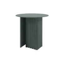 rs barcelona - table basse plec en métal, acier couleur vert 50 x cm designer antoni palleja office made in design