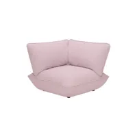 fatboy - chauffeuse d'angle sumo en tissu, mousse recyclée couleur rose 108 x 90 cm made in design