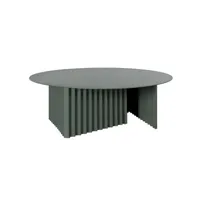 rs barcelona - table basse plec - vert - 90 x 90 x 32 cm - designer antoni palleja office - métal, acier