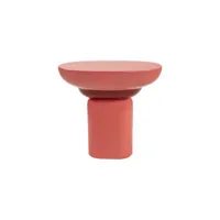 popus editions - table d'appoint tables en plastique, fibre de verre laquée couleur rouge 55 x 32 50 cm designer fanny gicquel made in design