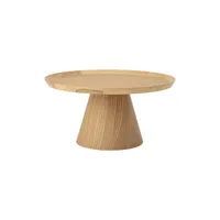 bloomingville - table basse luana en bois, contreplaqué de chêne couleur bois naturel 74 x 37 cm made in design