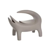 slide - pouf d'extérieur afrika - gris - 110 x 60 x 74 cm - designer marcantonio - plastique, polyéthylène