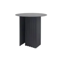 rs barcelona - table basse plec en métal, acier couleur noir 50 x cm designer antoni palleja office made in design