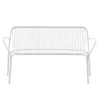 kartell - canapé de jardin 2 places hiray - blanc - 106 x 68 x 67 cm - designer ludovica & roberto  palomba - métal, acier galvanisé peint