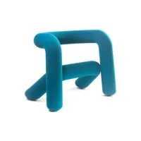 moustache - fauteuil rembourré bold - bleu - 83 x 57 x 65 cm - designer big game - tissu, mousse