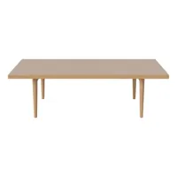 bolia - table basse berlin en bois, placage chêne laqué couleur bois naturel 120 x 60 32 cm designer hertel & klarhoefer made in design
