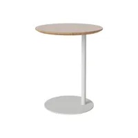 bolia - table d'appoint pillar en bois, chêne massif huilé couleur bois naturel 45 x 54.7 cm designer michael h nielsen made in design