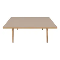 bolia - table basse berlin en bois, placage chêne laqué couleur bois naturel 110 x 32 cm designer hertel & klarhoefer made in design
