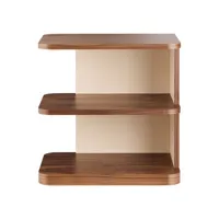 maison sarah lavoine - table d'appoint module en bois, medium alvéolé couleur bois naturel 50 x 34 cm designer made in design