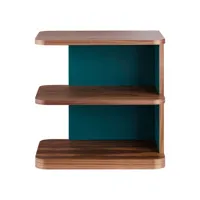 maison sarah lavoine - table d'appoint module en bois, medium alvéolé couleur bois naturel 50 x 34 cm designer made in design