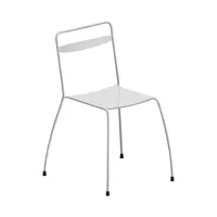 zeus - chaise tondella en métal, acier couleur blanc 55 x 52 80 cm designer maurizio peregalli made in design