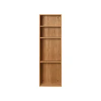 ferm living - etagère bon en bois, placage chêne huilé couleur bois naturel 80 x 24 9 cm designer trine andersen made in design