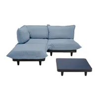 fatboy - canapé de jardin rembourré paletti en tissu, tissu oléfine couleur bleu 120 x 90 cm made in design
