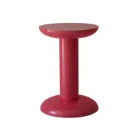 raawii - table d'appoint thing en métal, aluminium recyclé couleur rouge 28 x 40 cm designer george sowden made in design