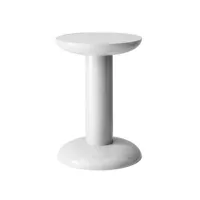 raawii - table d'appoint thing en métal, aluminium recyclé couleur blanc 28 x 40 cm designer george sowden made in design