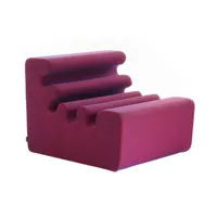zanotta - canapé modulable karelia en tissu, mousse de polyuréthane couleur rose 74 x 80 60 cm designer liisi beckmann made in design