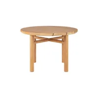 ethnicraft - table basse quatro en bois, teck massif couleur bois naturel 68 x 42 cm designer design studio made in