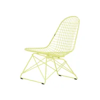 vitra - fauteuil lounge wire chair en métal, acier époxy couleur jaune 49 x 55 66 cm designer charles & ray eames made in design